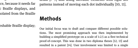 Ausschnitt aus einem englischen Text mit der Überschrift »Methods«.