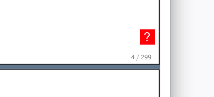 Screenshot von Beschriftung &raquo;4 / 299&laquo; an rechter unterer Kante einer Seite.