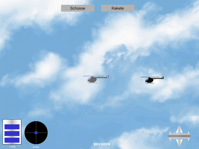 Screenshot Helikopter-Spiel